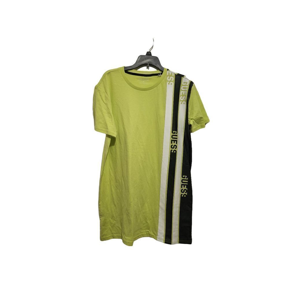 Guess Boys Size 18 Glowy Green Logo Shirt